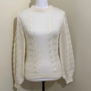Jessica Simpson Women’s Soft Knit Sweater – Cream – Size XS/S